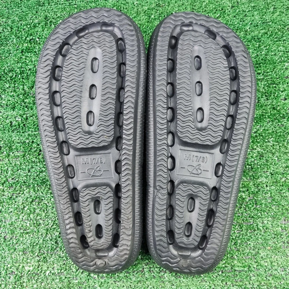 Unbranded Slides Unisex M 7/8 Black Cloud Sandals Platform Lightweight Comfort